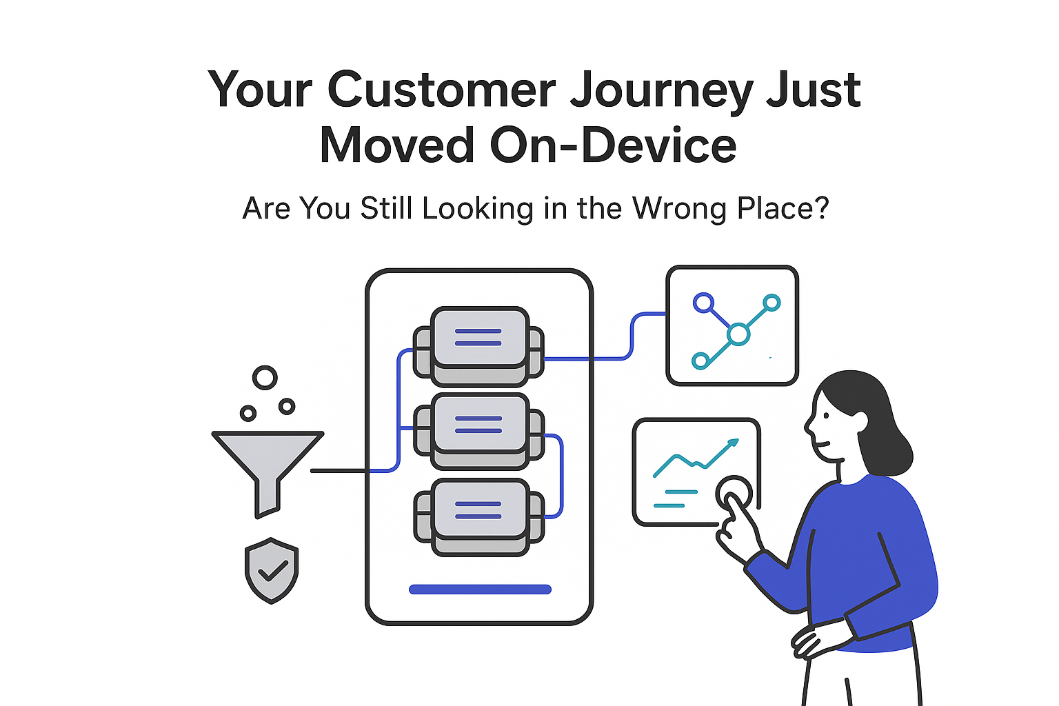 Minimalist on device customer journey intent engine with signals privacy shield and user toggling