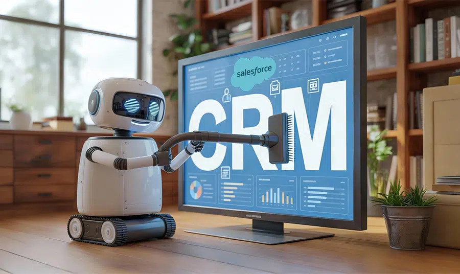 Salesforce CRM cleanup workflow and data hygiene