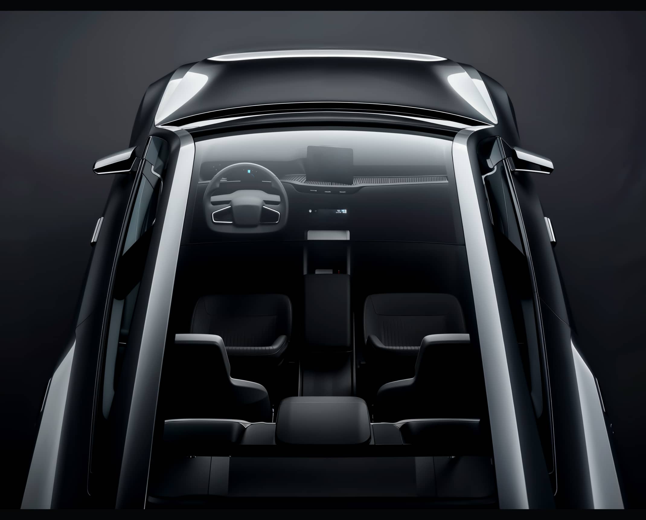 Transparent Car Seen From Above - Motorflow - Webflow Template | BRIX Templates