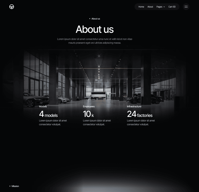 Motorflow - About Page - Automotive Webflow Template | BRIX Templates

