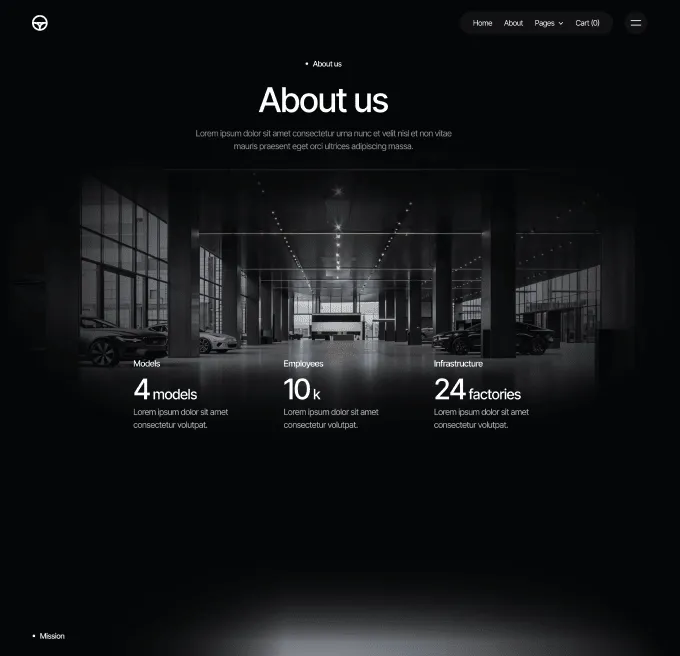 Motorflow - About Page - Automotive Webflow Template | BRIX Templates
