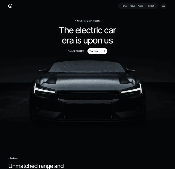Motorflow - Home V2 Page - Automotive Webflow Template | BRIX Templates
