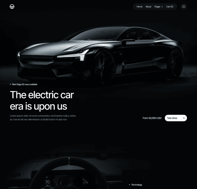 Motorflow - Home V1 Page - Automotive Webflow Template | BRIX Templates

