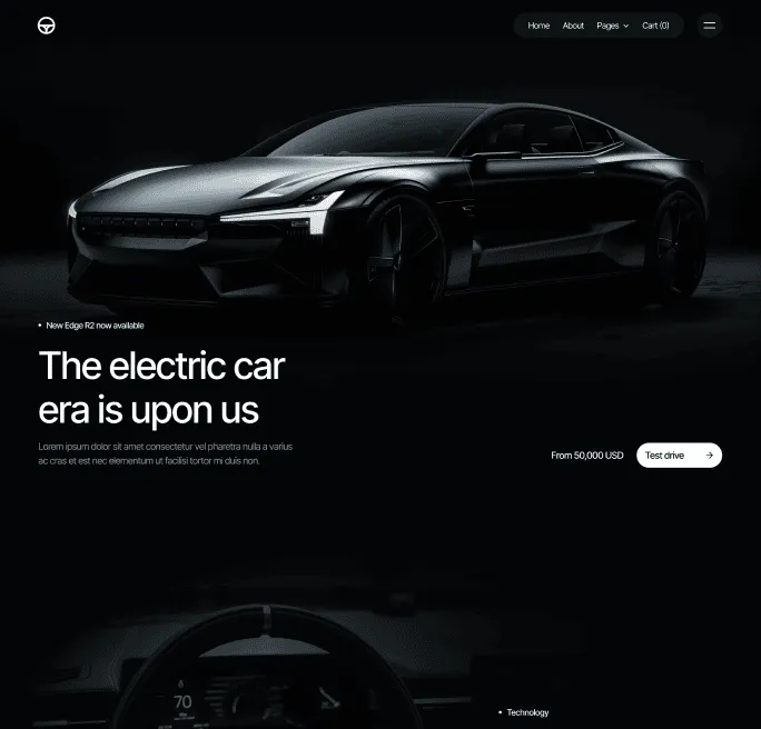 Motorflow - Home V1 Page - Automotive Webflow Template | BRIX Templates
