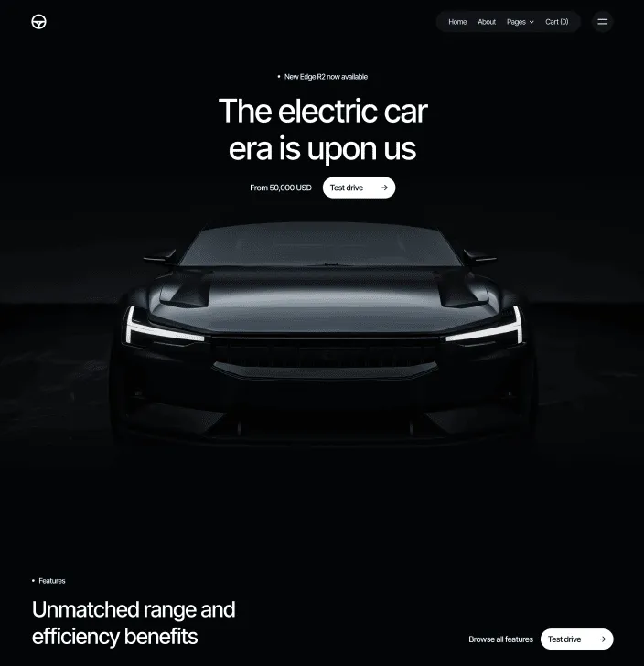 Motorflow - Home V2 Main Page - Automotive Webflow Template | BRIX Templates