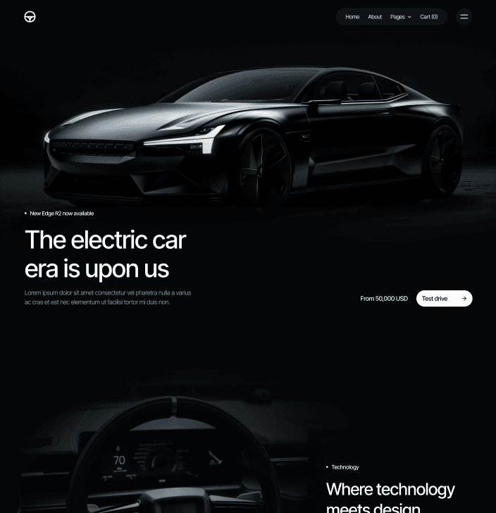 Motorflow - Home V1 Main Page - Automotive Webflow Template | BRIX Templates