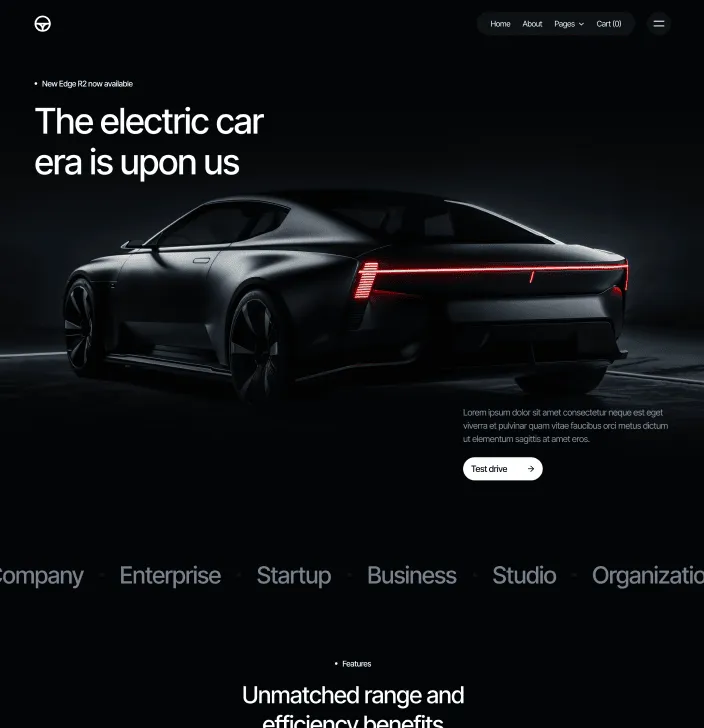 Motorflow - Home V3 Main Page - Automotive Webflow Template | BRIX Templates
