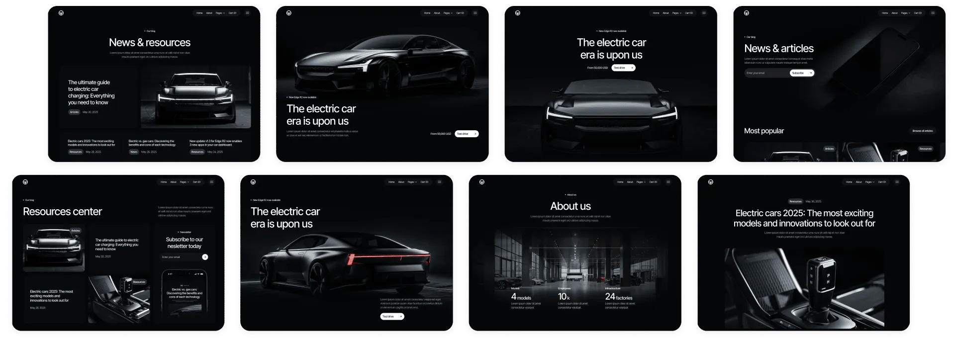 Motorflow - Template Banner - Automotive Webflow Template | BRIX Templates

