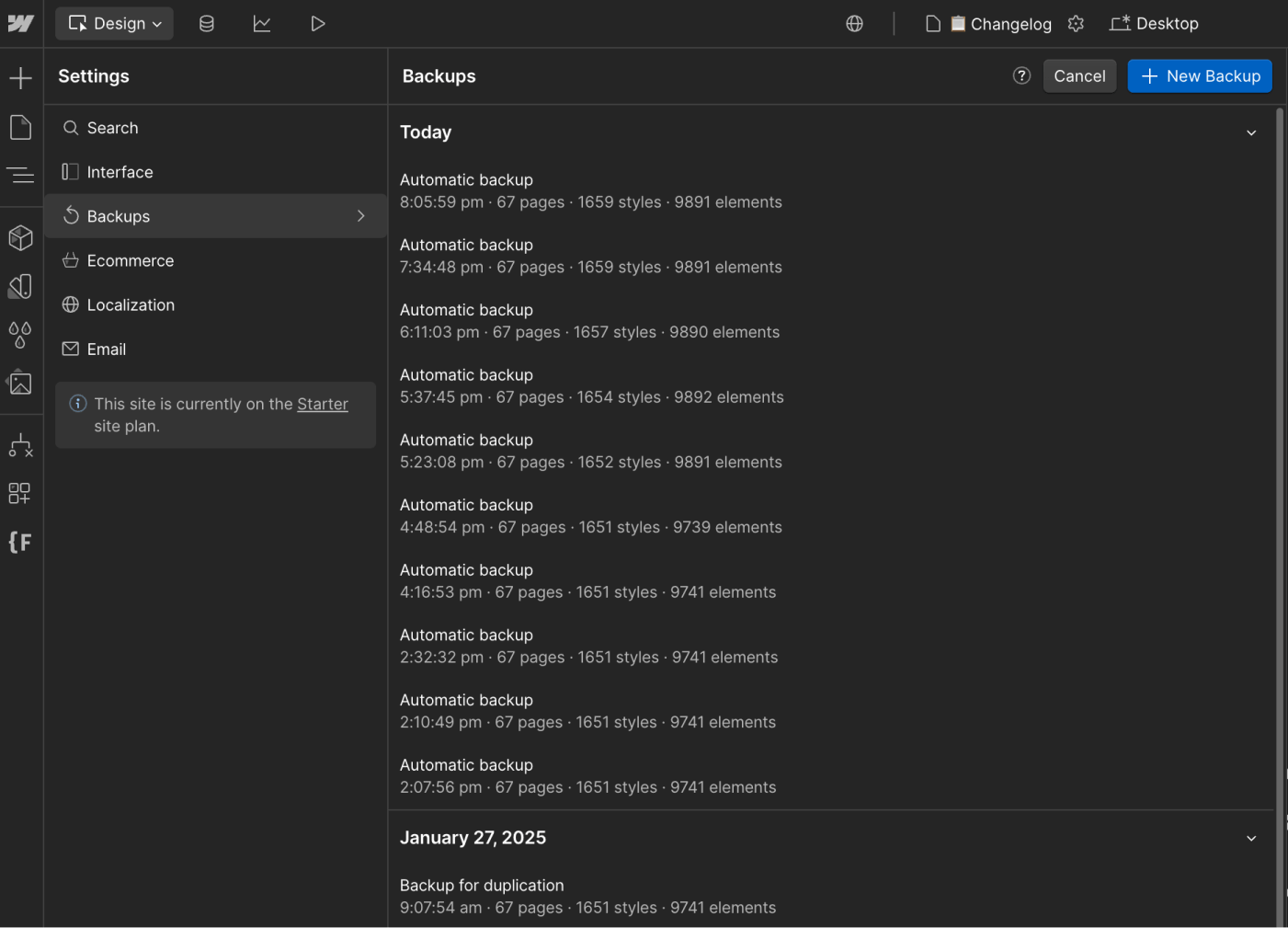 Backups - Motorflow - Webflow Template | BRIX Templates