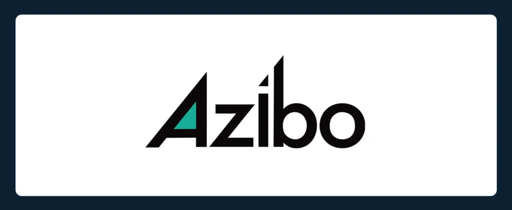 A simple design with Azibo logo
