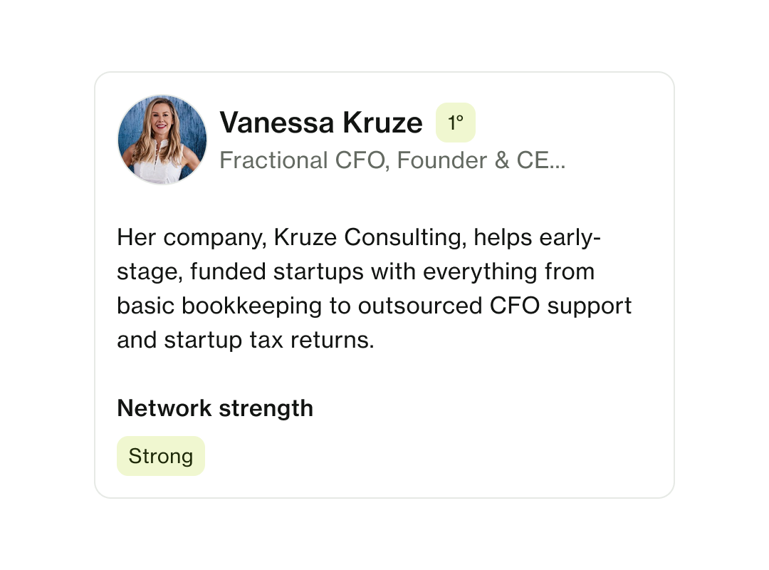 Example of Kimono describing one of your contacts