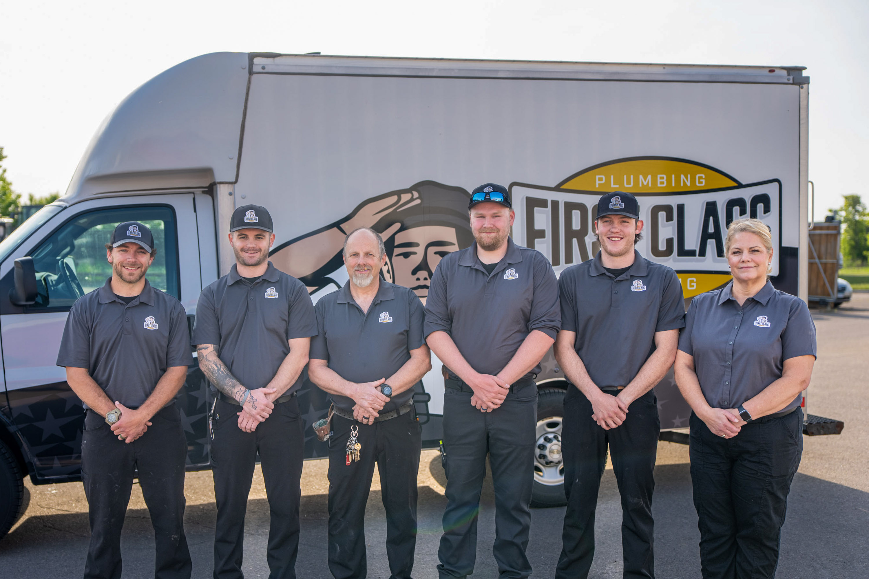 The First Class Plumbing team in Maple Grove, Minnesota