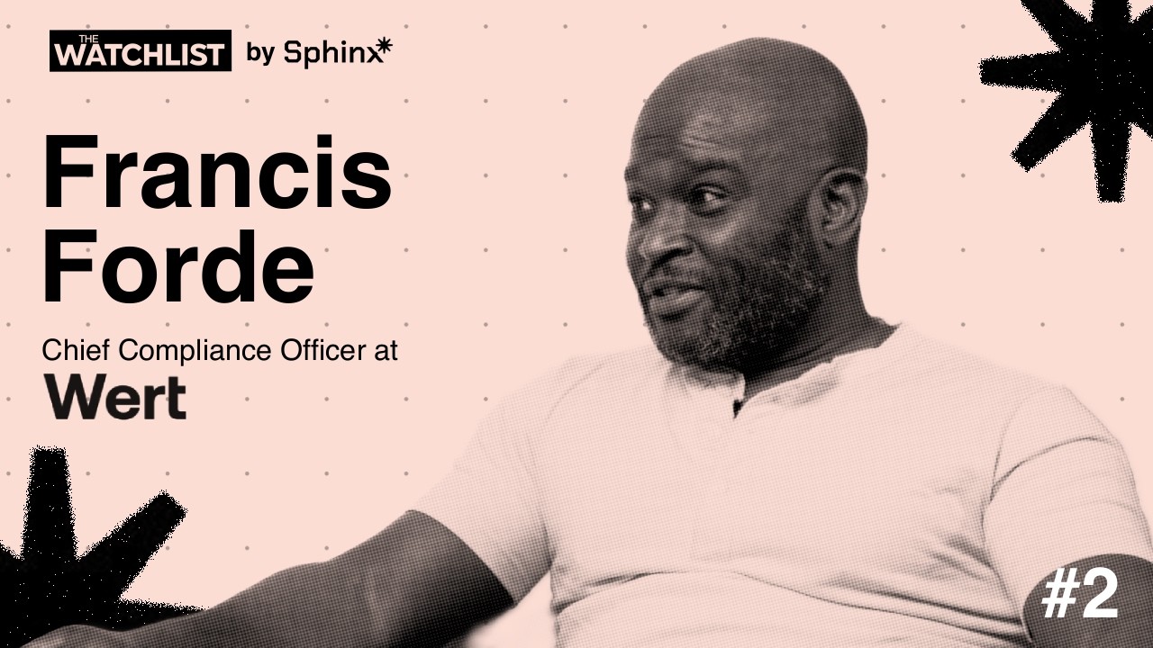 Francis Forde Head of Risk and Compliance at Wert on The Watchlist podcast