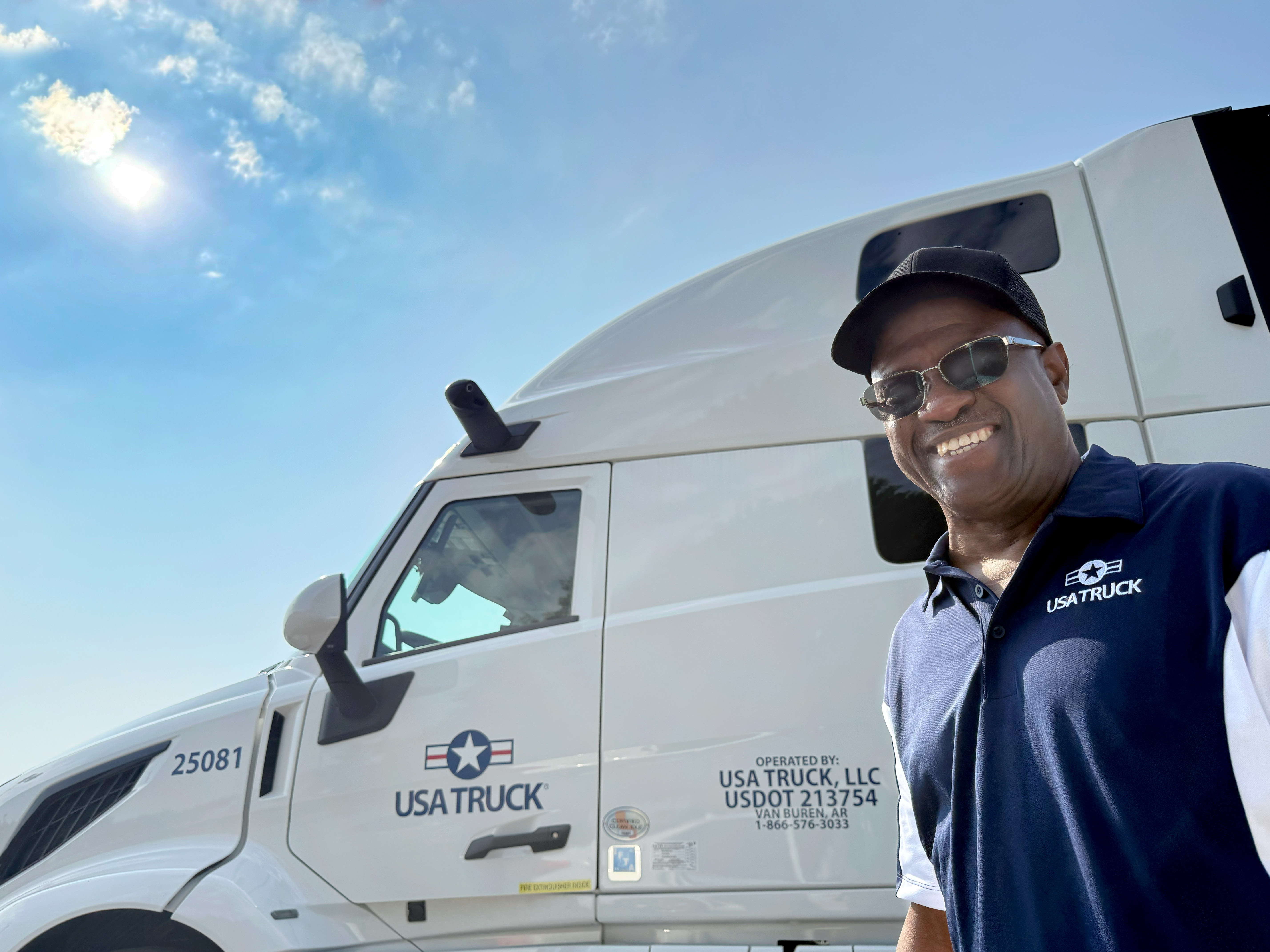 semi truck and driver