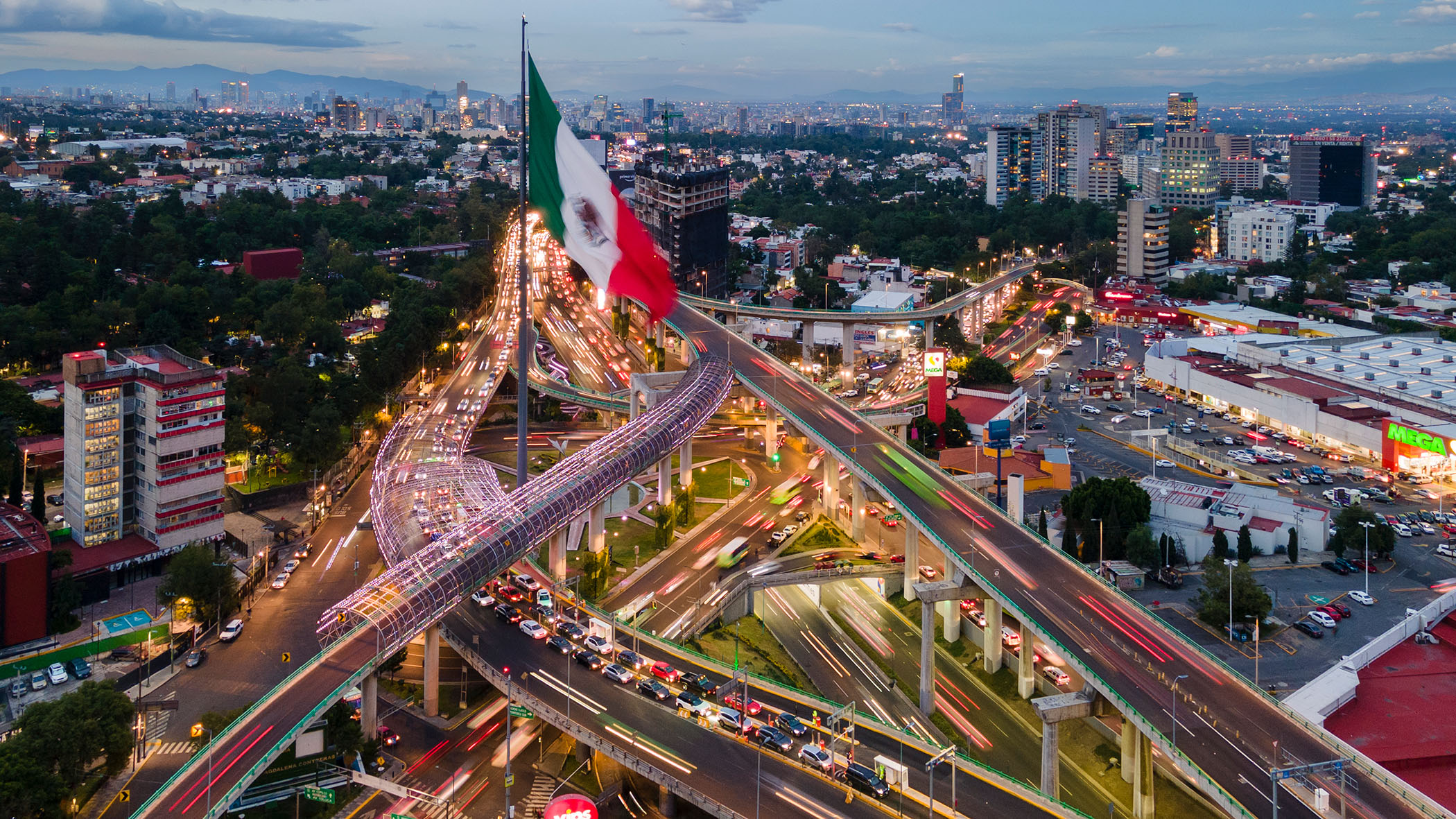 mexico city at night