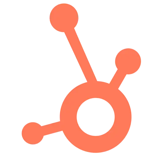 HubSpot orange sprocket-shaped logo representing marketing and CRM platform.