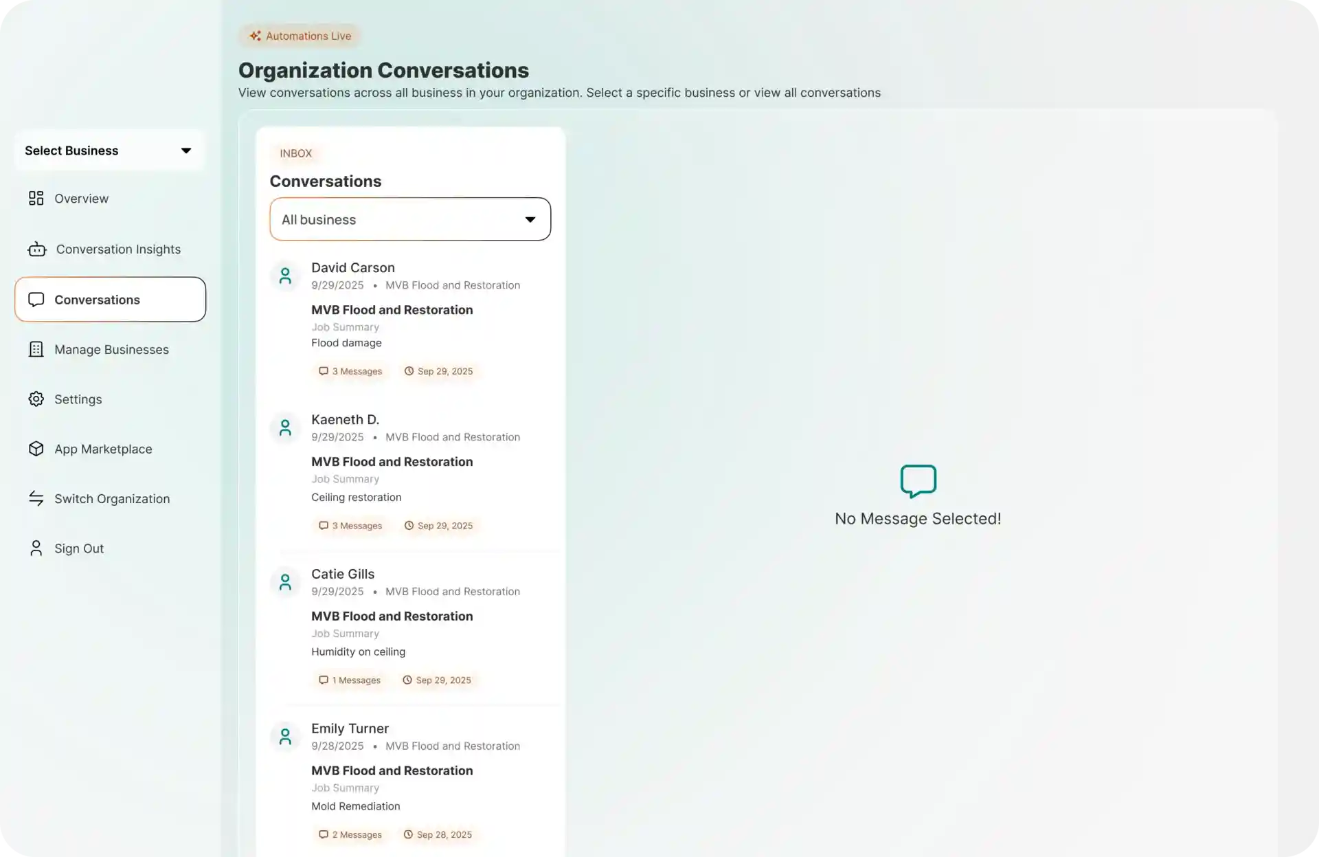 GetNicheAI Conversions Dashboard