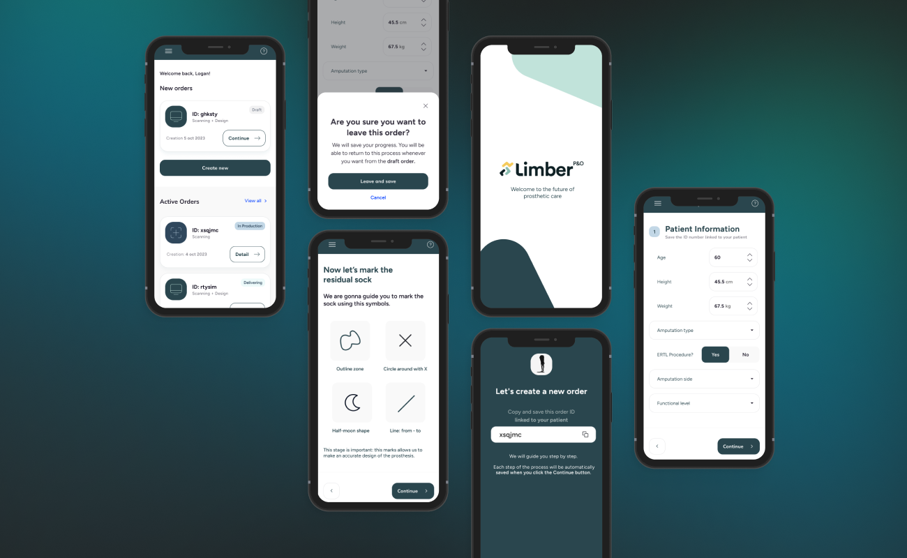 Fitness and mobility tracking app screens for Limber – minimalist UX and mobile design by MVPossible.