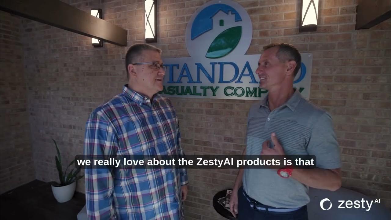 Standard casualty giving customer testimonial for ZestyAI.