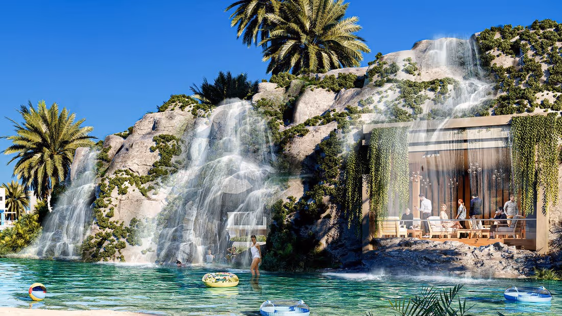 Damac Lagoons Waterfall