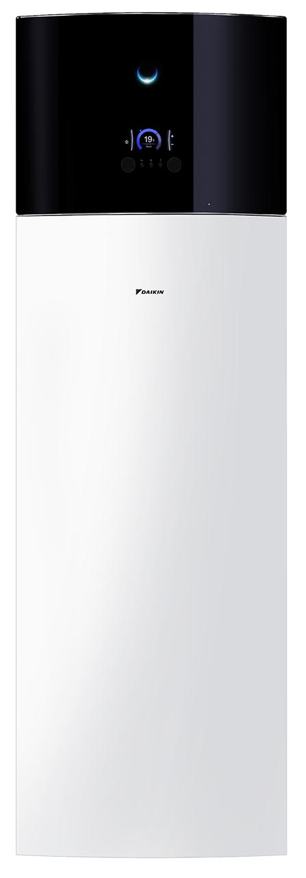 Daikin Altherma 3 R – vnútorná jednotka radu EBVH so zásobníkom, pohľad spredu