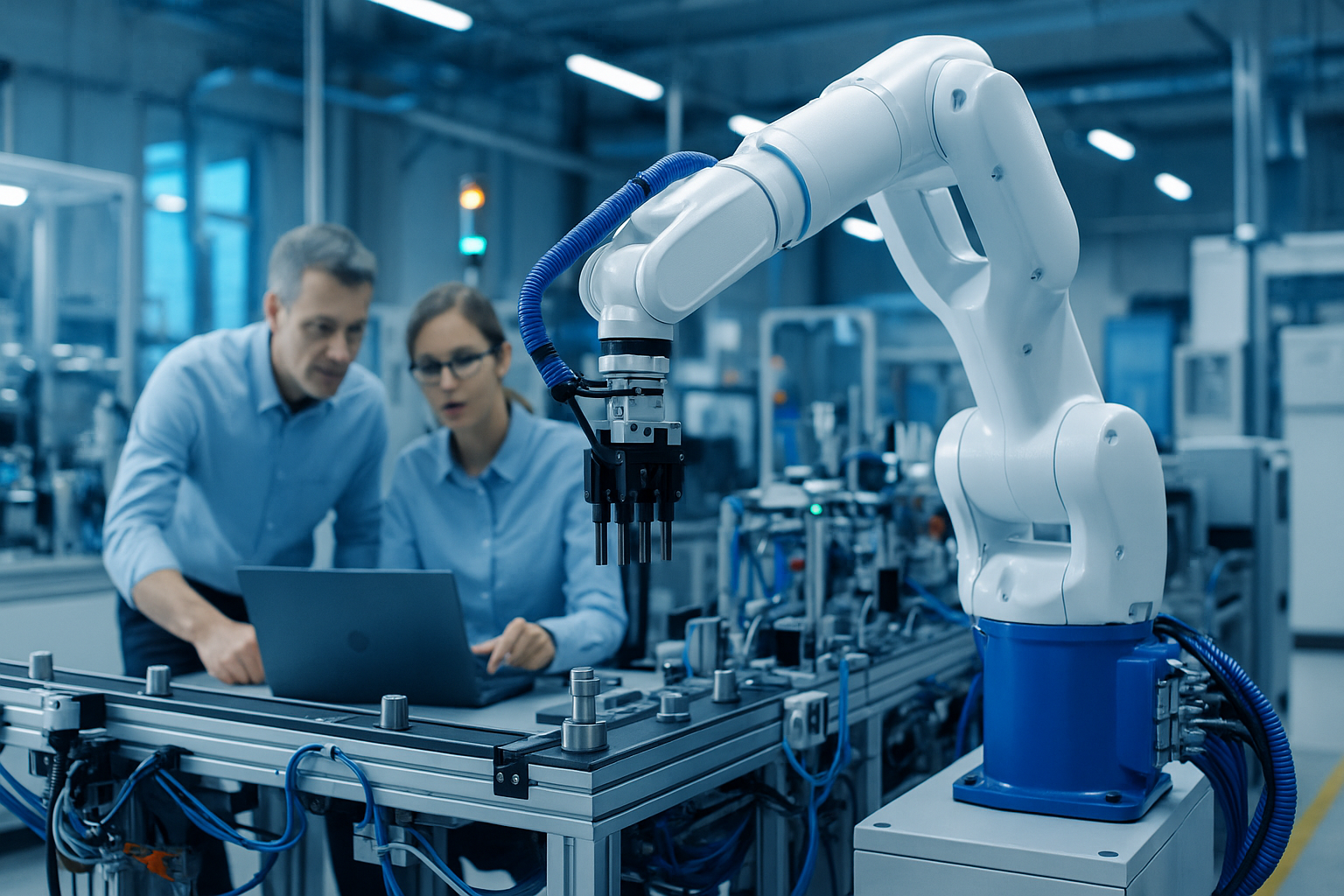 [background image] image of assembly line automation tools (for an ai robotics and automation)