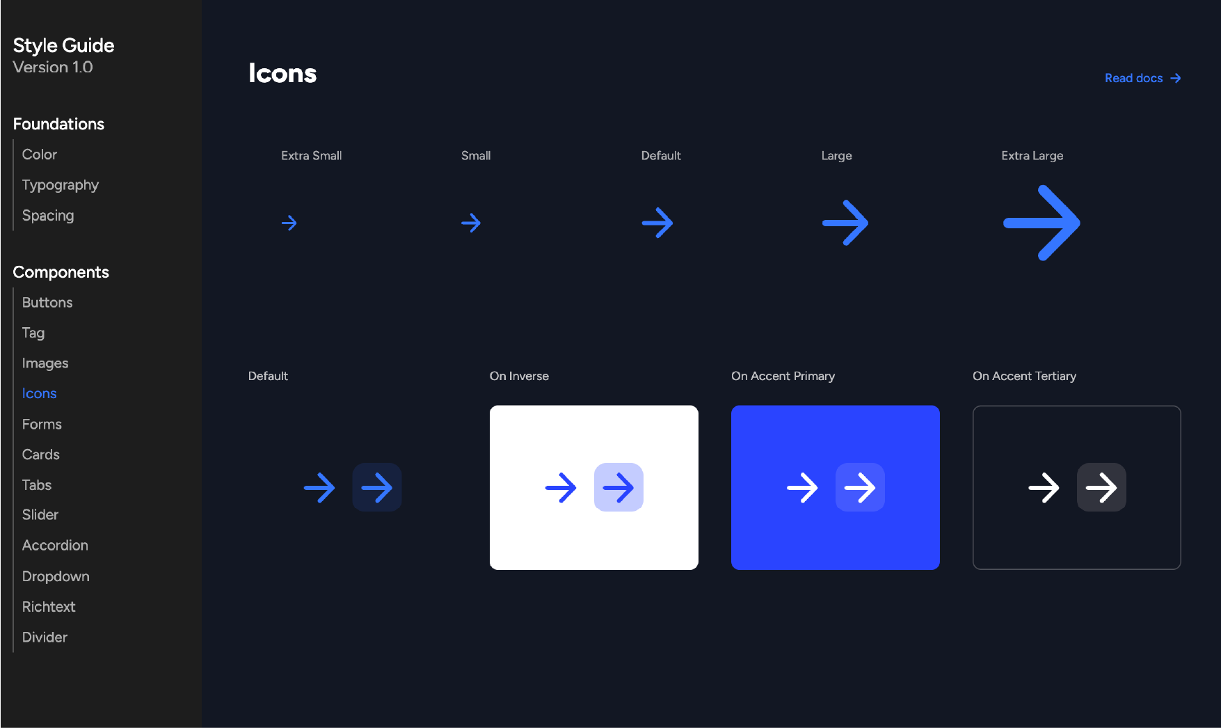 Icon style guide standards