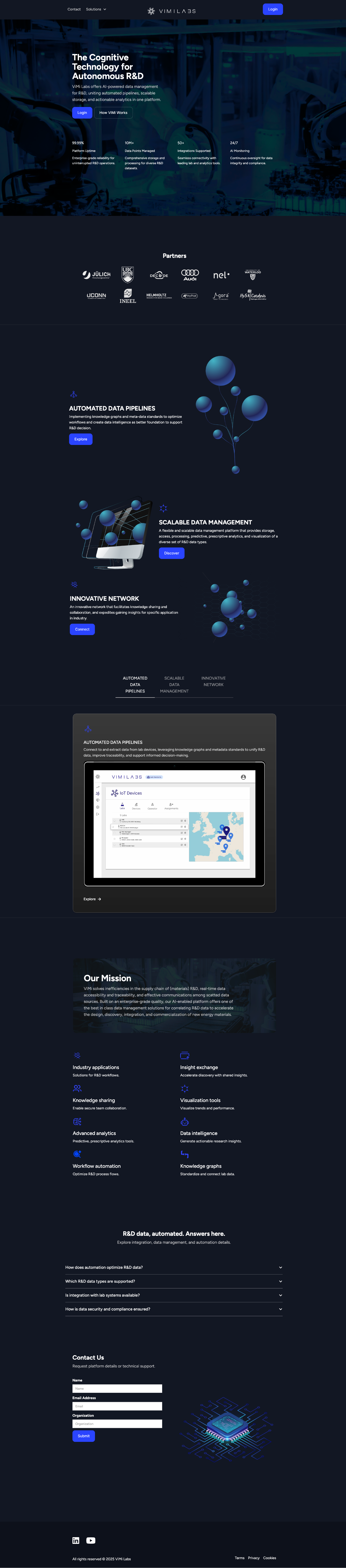 Screenshot of the landing page after the redesign, incorporating accessibility and UX design considerations.