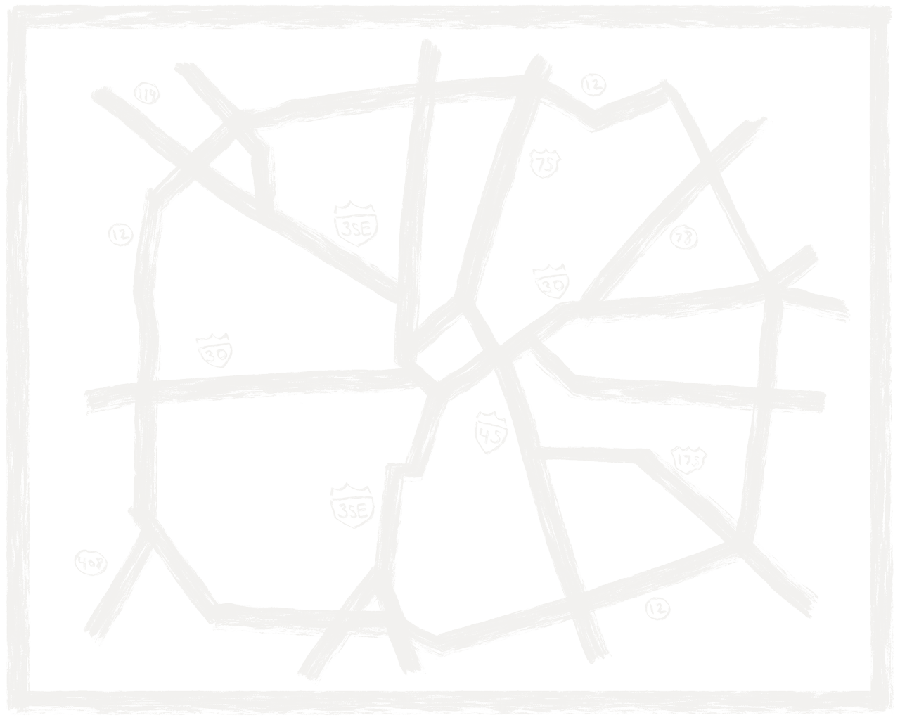 Illustrated Map of Dallas