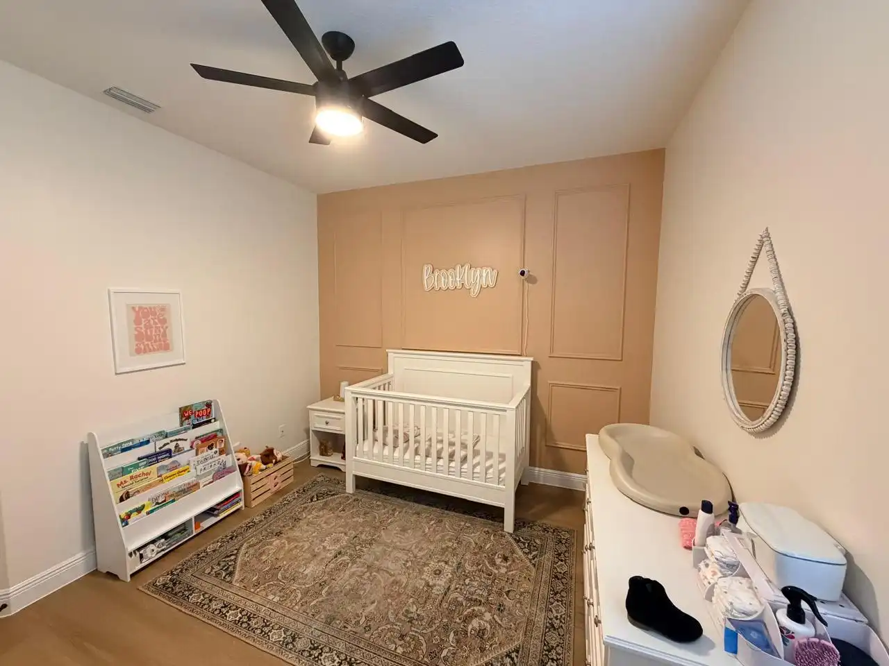 Living room after interior painting by Allforliz, with fresh neutral walls and clean finish