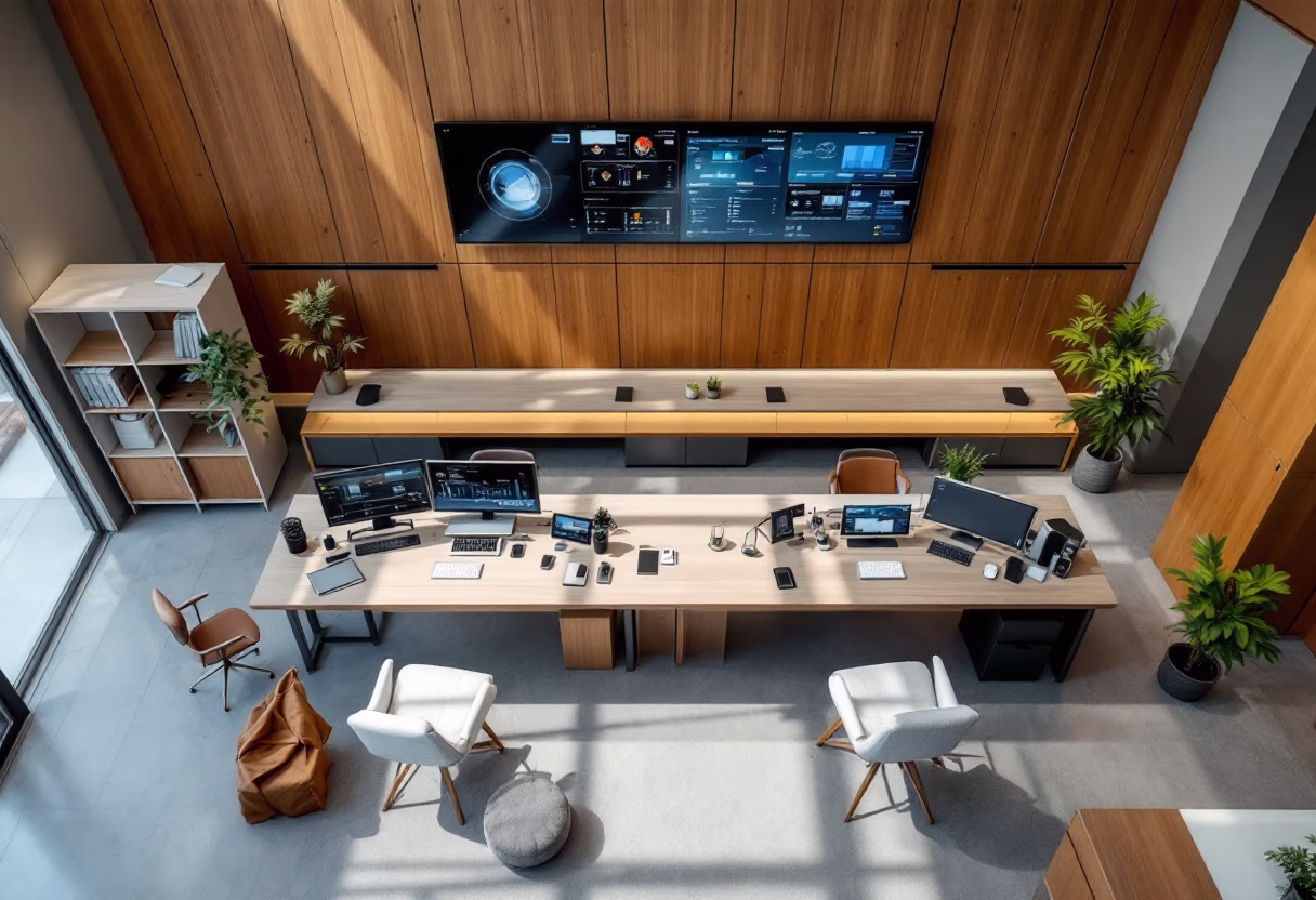 [background image] image of logistics control room (for a trucking company)