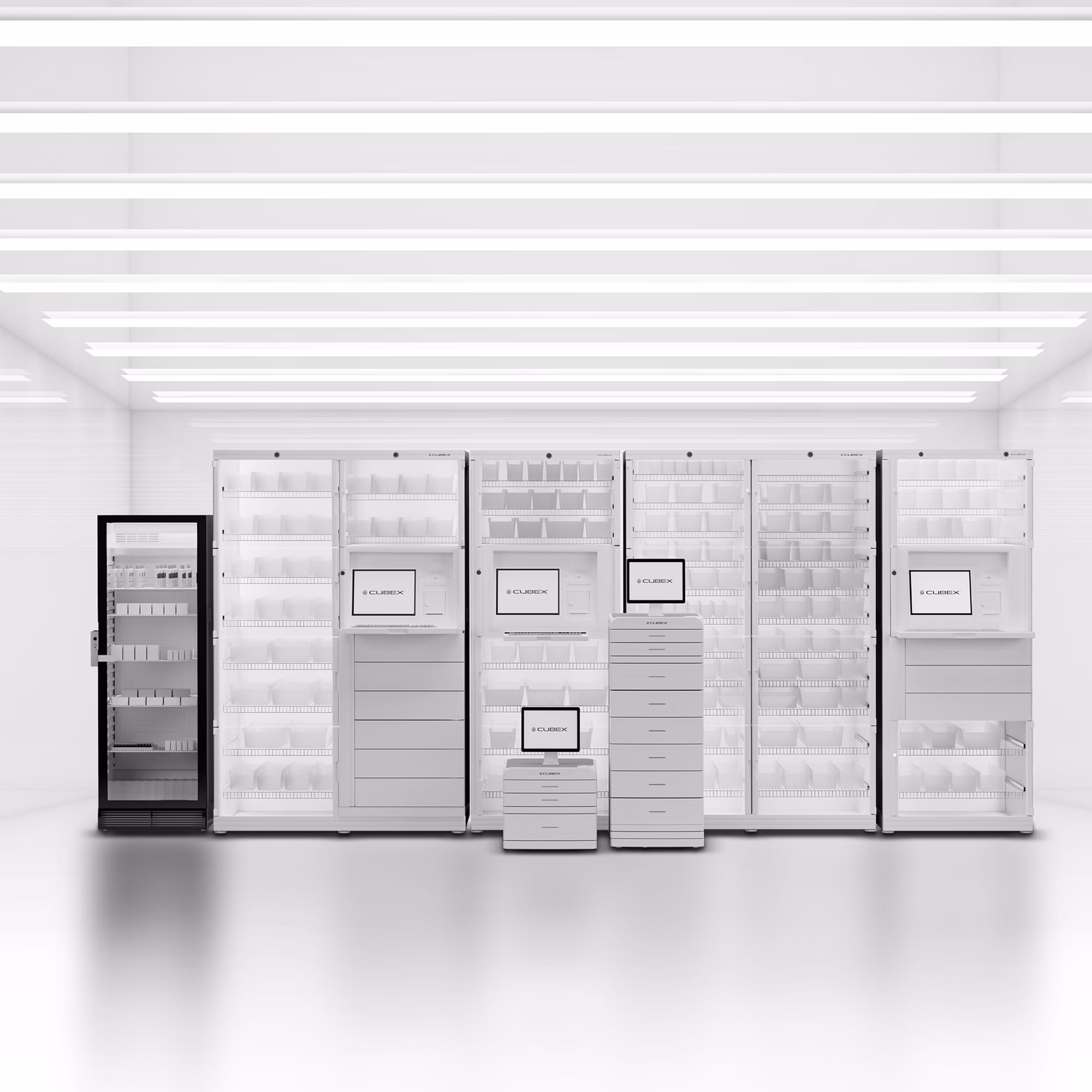 3D render of the entire Cubex family products
