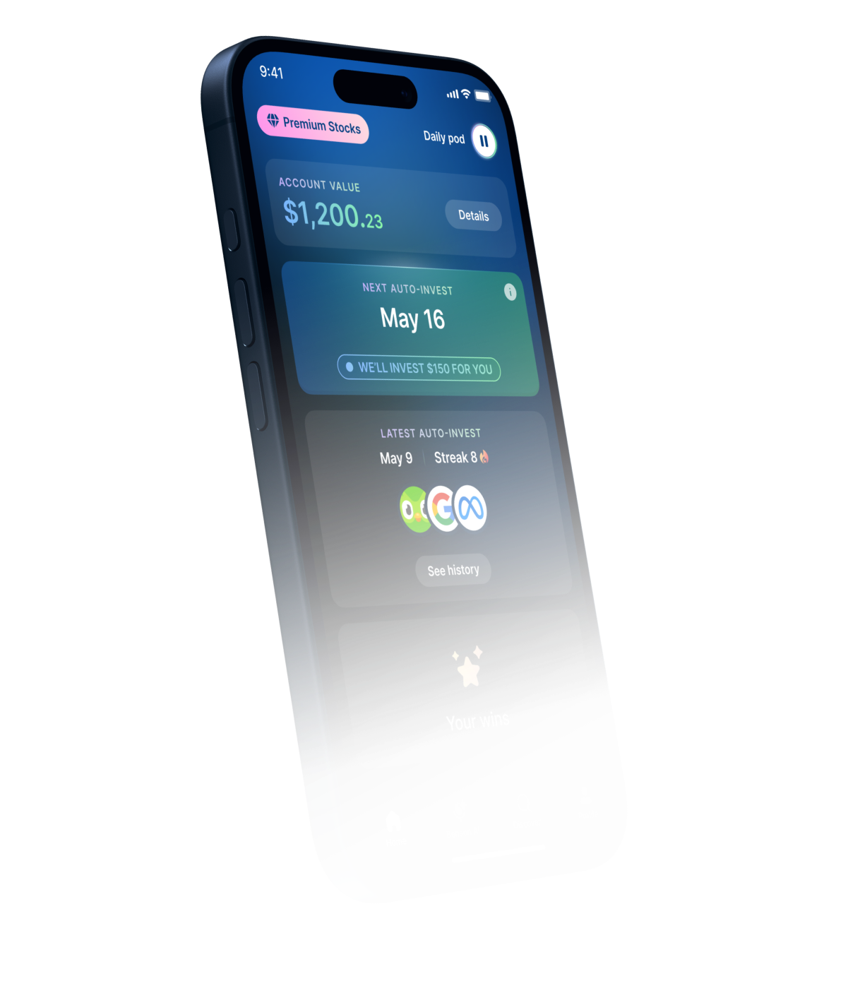 Benson home screen