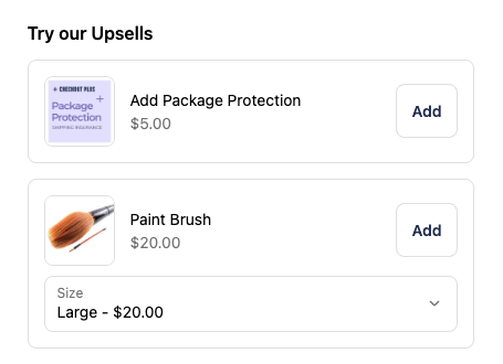 upsells example