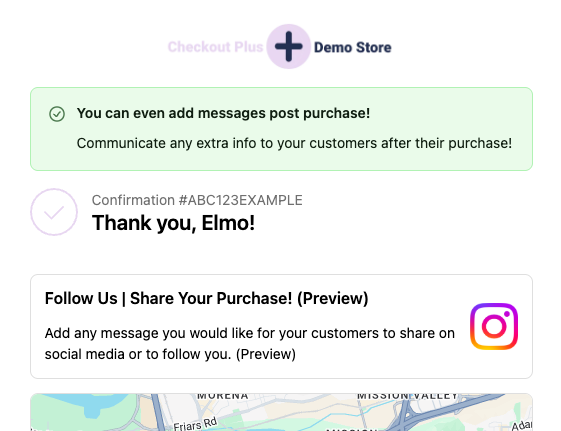 thank you page example