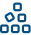 Sugar granules and molecule icon