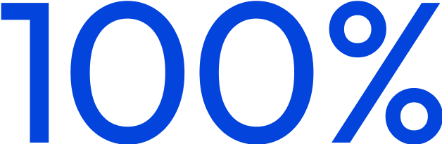 100% logo