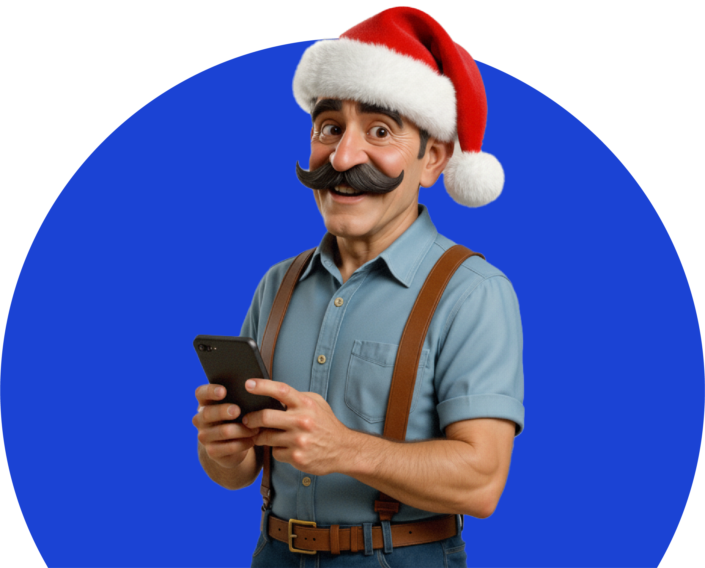 Manuel is aan het chatten