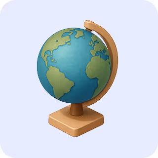 Icon van een wereldbol