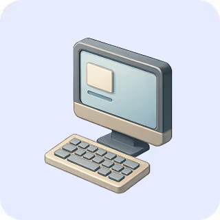 Icon van een computer
