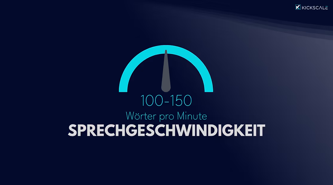 Verkaufsgespräch - Sprechgeschwindigkeit