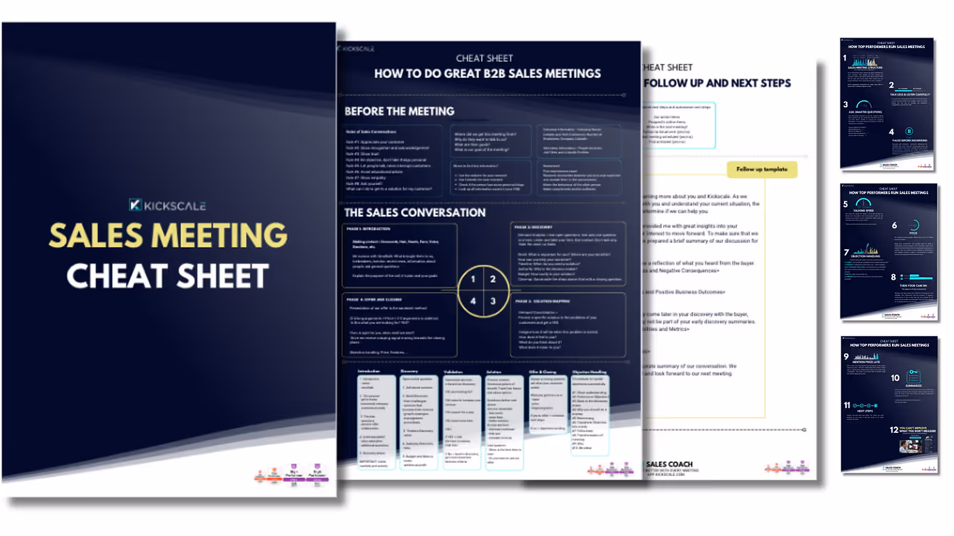 Sales Meeting Cheat Sheet (Sales Demo)