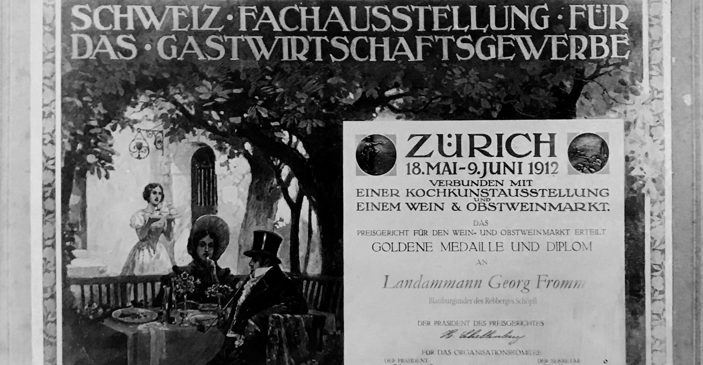 Zertifikat der Fachausstellung für das Gastwirtschaftsgewerbe