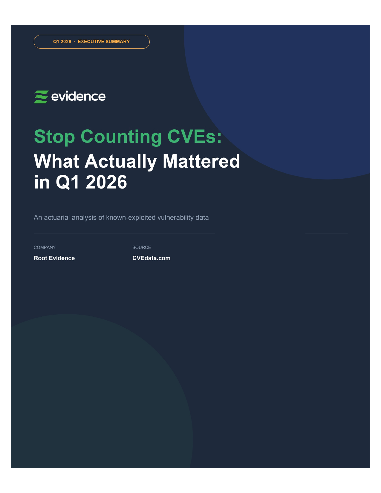 KEV Q1 2026 Report - Stop Counting CVEs: What Actually Mattered in Q1 2026