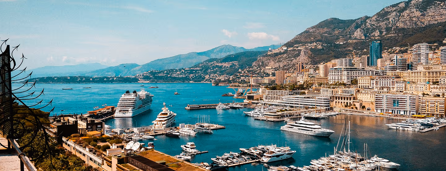 Beautiful landscape view of Monaco