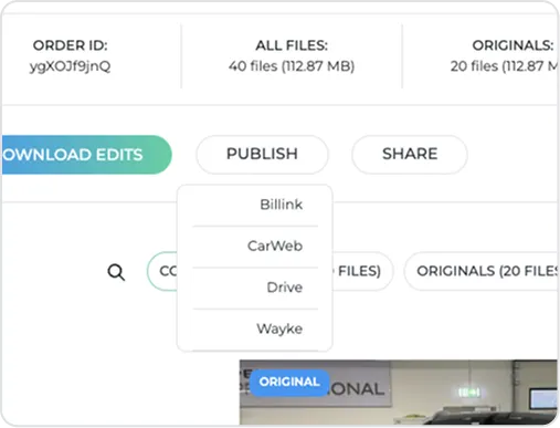 Publishing Options Screenshot