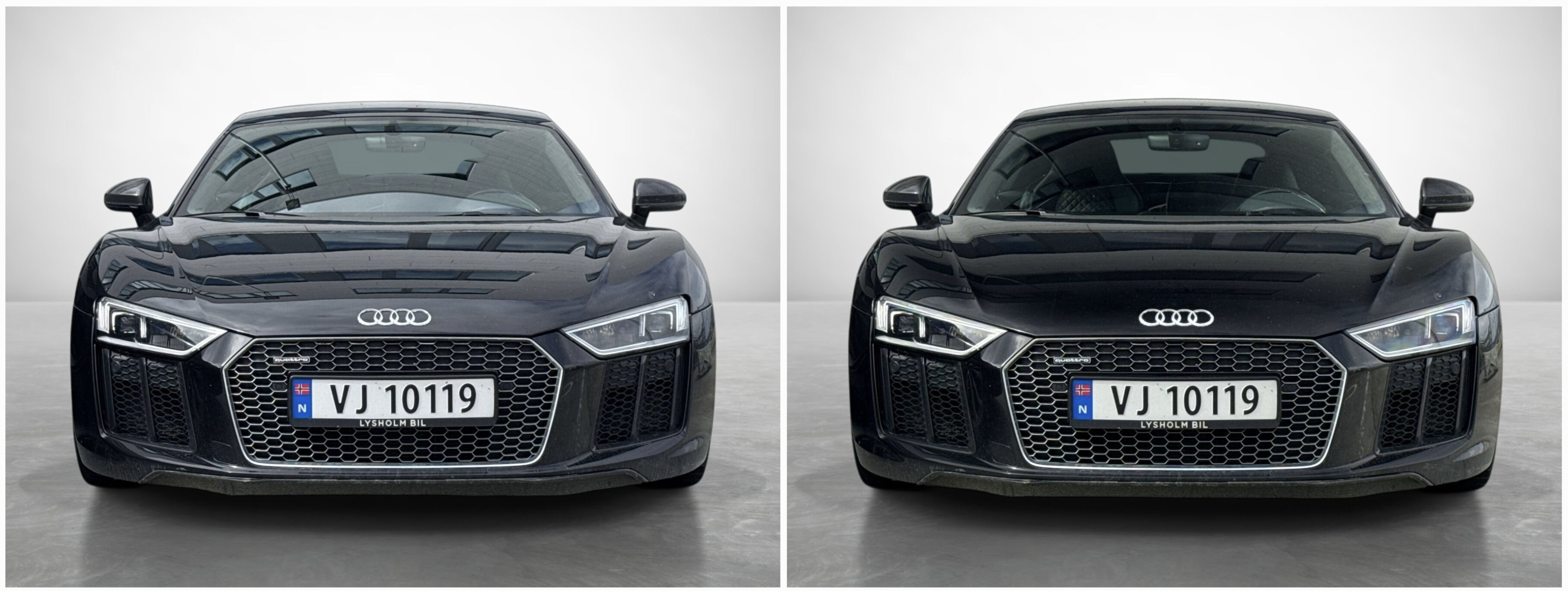 Polarisation lens comparison set 1