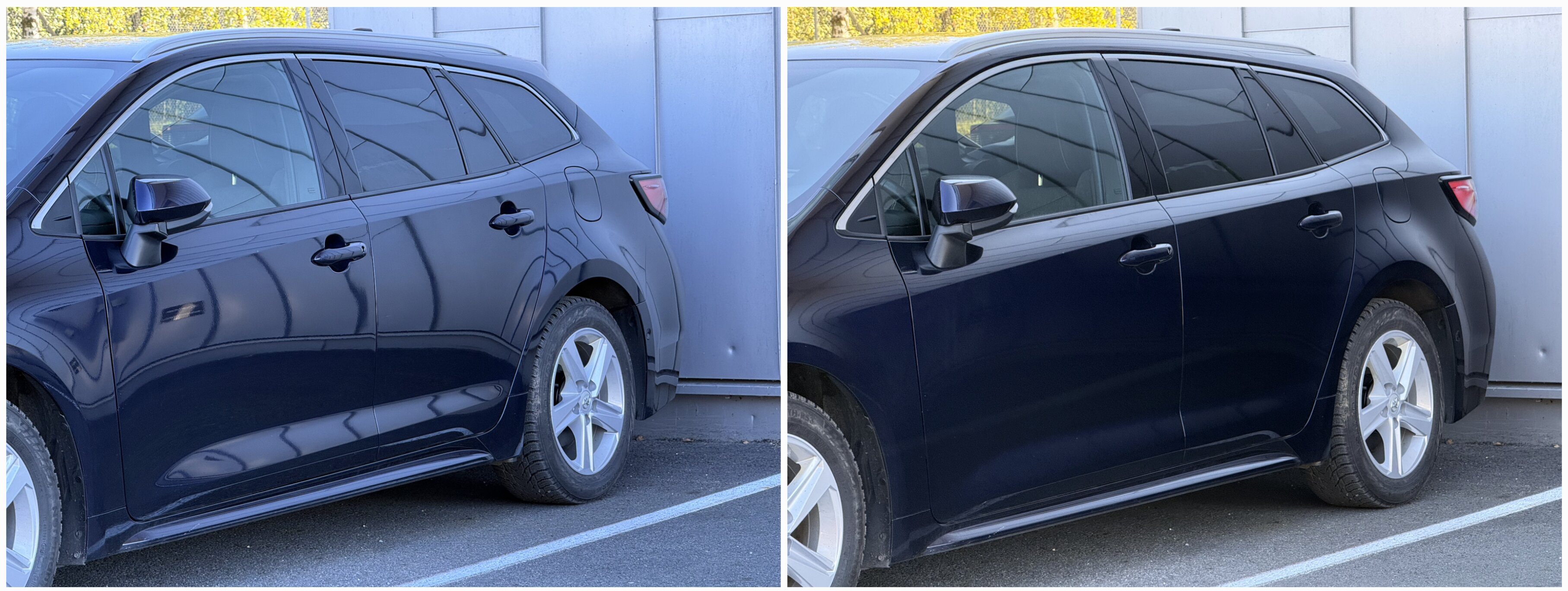 Polarisation lens comparison set 2