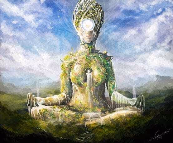 Gaia & Sphinx. Gaia is the ancestral mother of all… | by Peyton Young | Medium