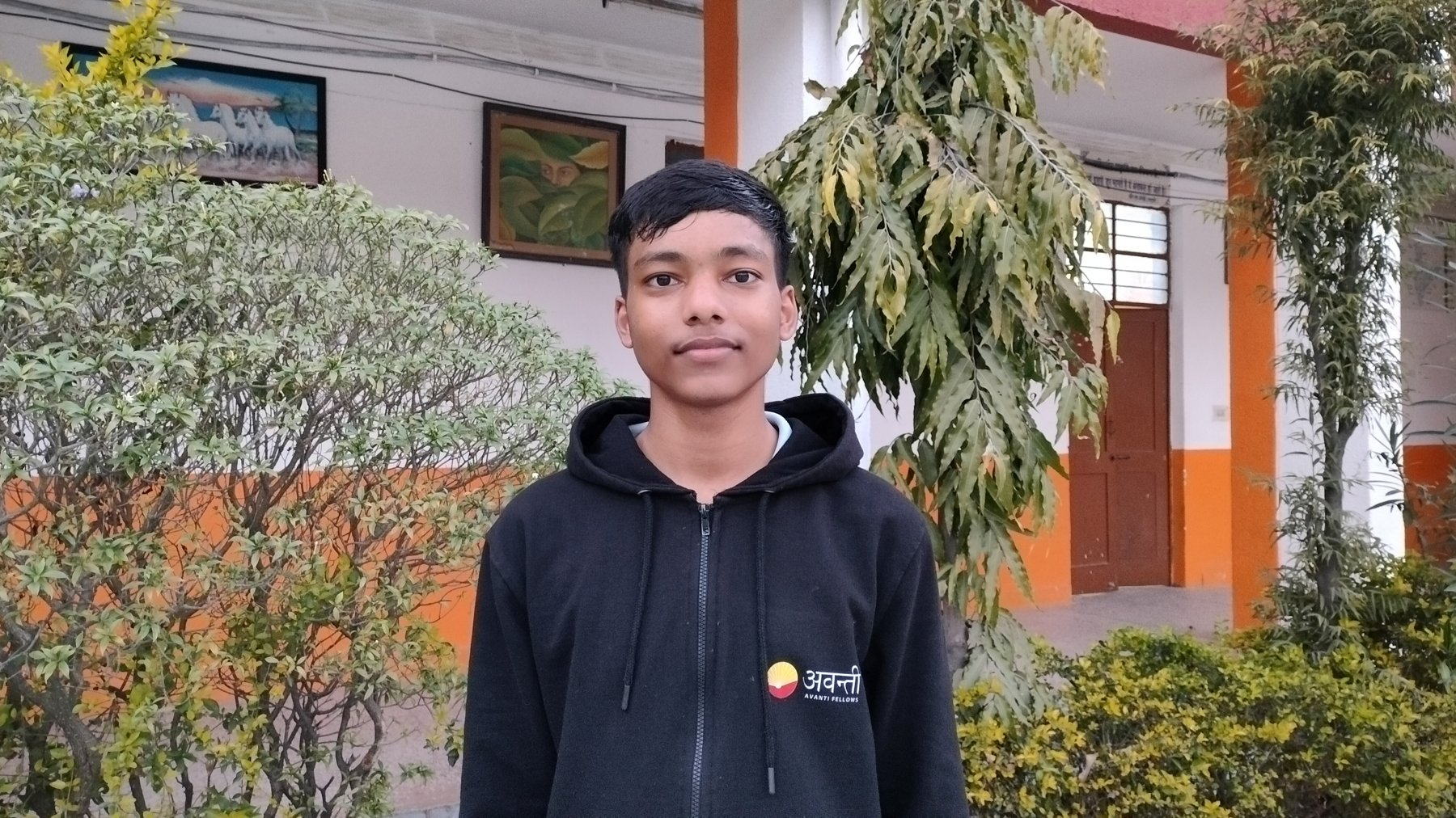Portrait of Sumant Kumar Yadav, a JNV Bundi student headed to IIT Kharagpur